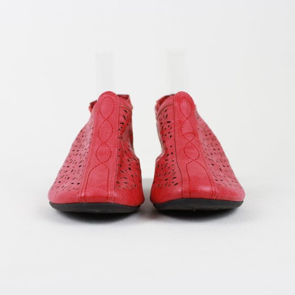 ALIA Perforated Leather Slingback Sandals - Picture 10 of 16